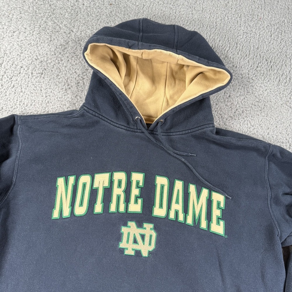 Notre Dame Fighting Irish Hoodie Mens Large NCAA Football Champs Sports Pullover